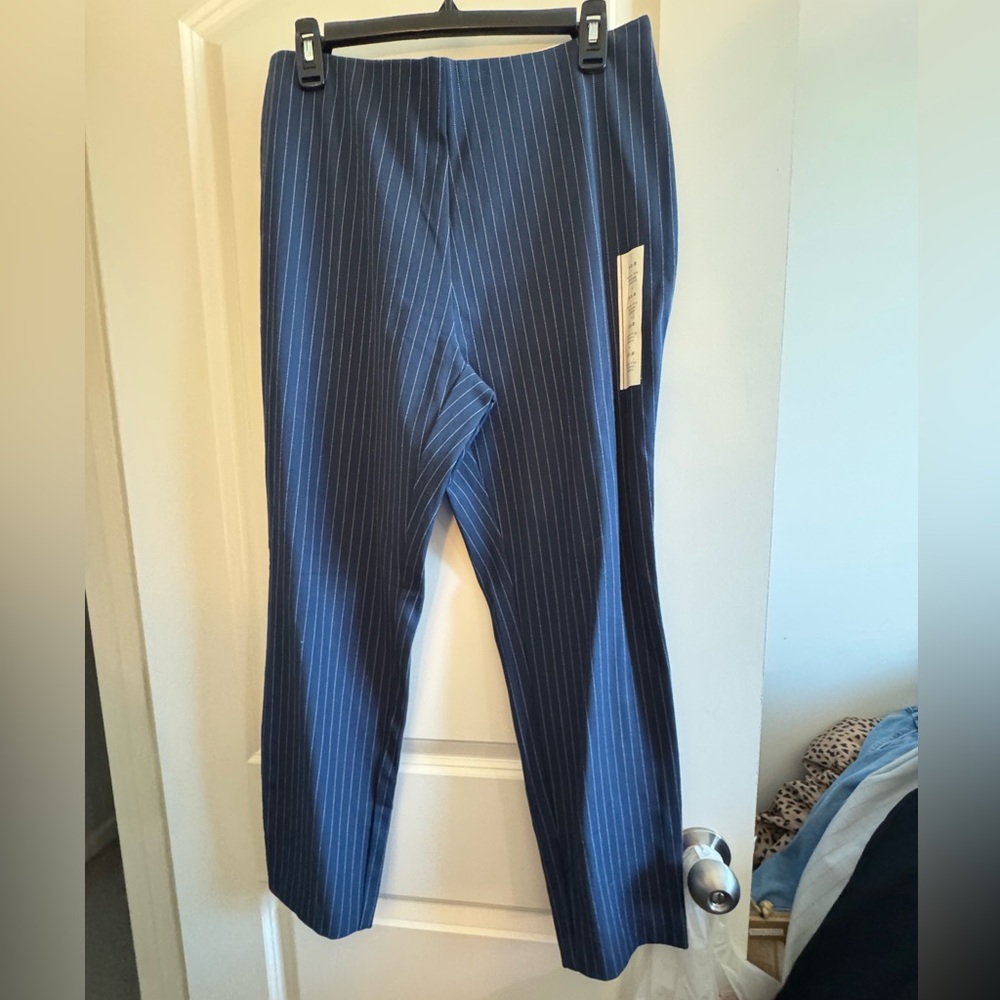 Blue Pinstripe Pants